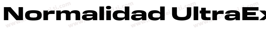 Normalidad UltraExtended Regular Re字体转换